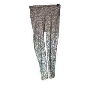 Peloton With Animal Print Ombre 2 Pocket Full Length Athletic Leggings Size M